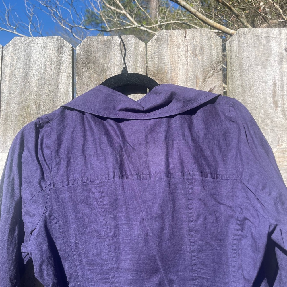Ivy Jane Midnight Blue Cotton Tunic Top Size L - Picture 8 of 9
